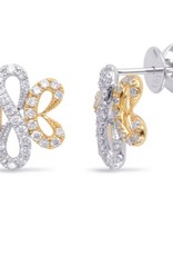 S. Kashi 14K White & Yellow Gold Diamond Earrings