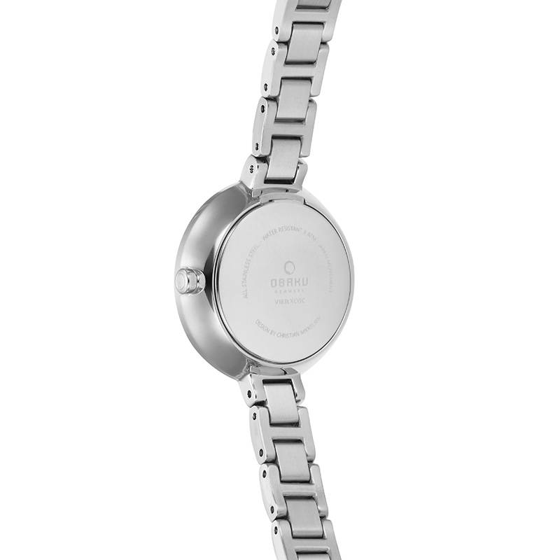 Obaku Watches Women's Vind - Peach & Stainless