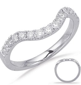 S. Kashi 14K WG Curved Diamond Band .27 CTW