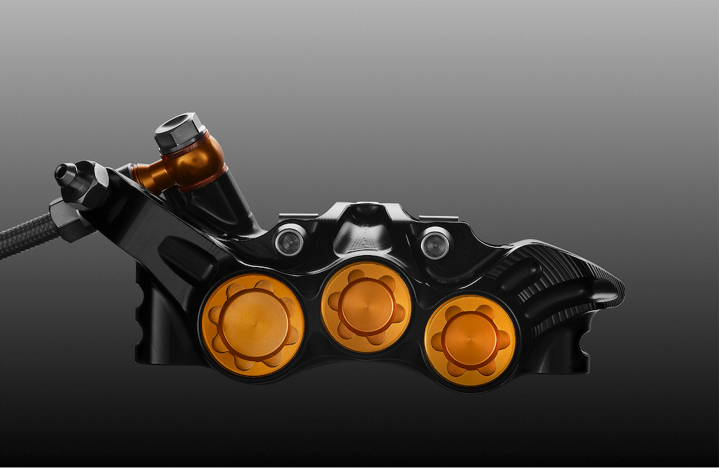 Hope Evo V6Ti - Mono Edition Set - 200/220mm - Braided Gold/Black Brake