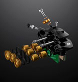 Hope Evo V6Ti - Mono Edition Set - 200/220mm - Braided Gold/Black Brake
