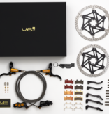Hope Evo V6Ti - Mono Edition Set - 200/220mm - Braided Gold/Black Brake