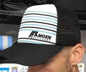 Moxie Blue Black Striped Hat