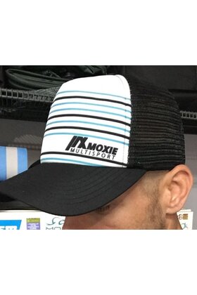 Moxie Blue Black Striped Hat