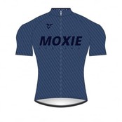 Moxie Cycling Gear Men's 2021 Blue Texture Short Sleeve WL