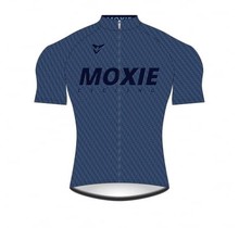 Moxie Cycling Gear Men's 2021 Blue Texture Short Sleeve WL