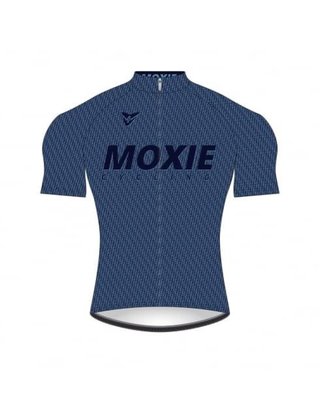 Moxie Cycling Gear Men's 2021 Blue Texture Short Sleeve WL