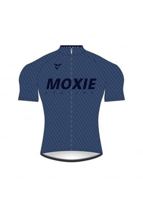Moxie Cycling Gear Men's 2021 Blue Texture Short Sleeve WM