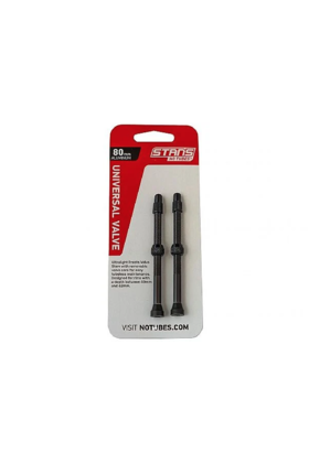 Stan's NoTubes Alloy Valve Stems - 80mm, Pair, Black
