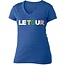 Moxie Store Brand Le Tour Women's Blue V-Neck