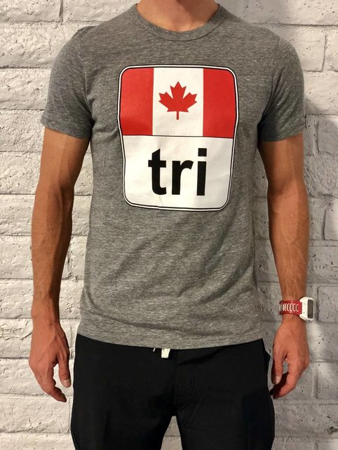 Canada Flag Tri Tee Mens'