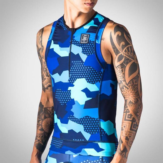 Wattie Ink Men's Urban Assault Tri Top