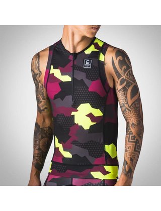 Wattie Ink Men's Urban Assault Tri Top