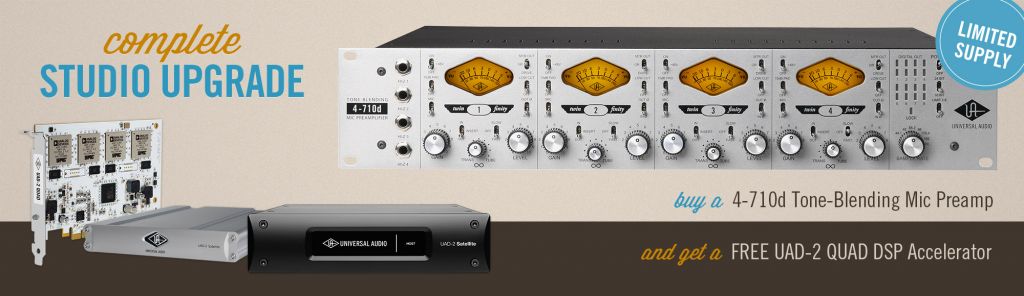 UA Complete Studio Upgrade Featuring 4710d Preamp