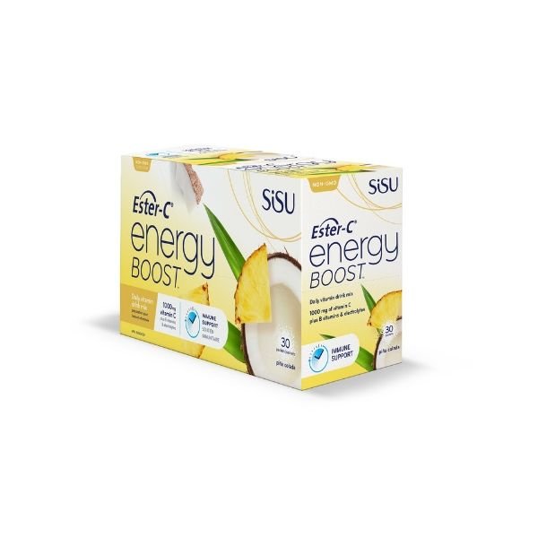 SISU SISU Ester-C Energy Boost 30 packs Pina Colada