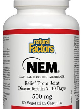 Natural Factors Natural Factors NEM Eggshell Membrane 500mg 60 vcaps