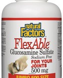Natural Factors Natural Factors FlexAble Glucosamine Sulfate  500mg 500 caps