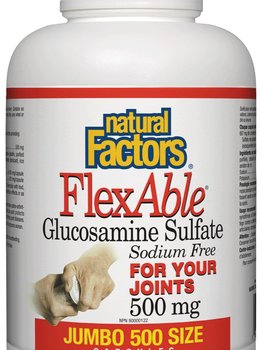 Natural Factors Natural Factors FlexAble Glucosamine Sulfate  500mg 500 caps