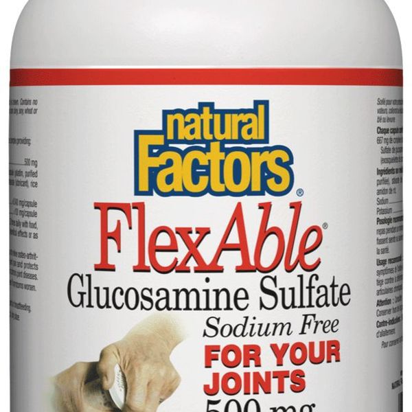 Natural Factors Natural Factors FlexAble Glucosamine Sulfate  500mg 500 caps