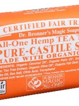 Dr. Bronner’s Dr Bronner’s Tea Tree Castile Bar Soap 140g