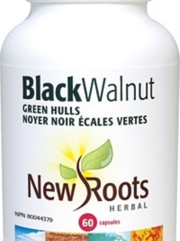 New Roots New Roots Black Walnut Green Hulls 60 caps