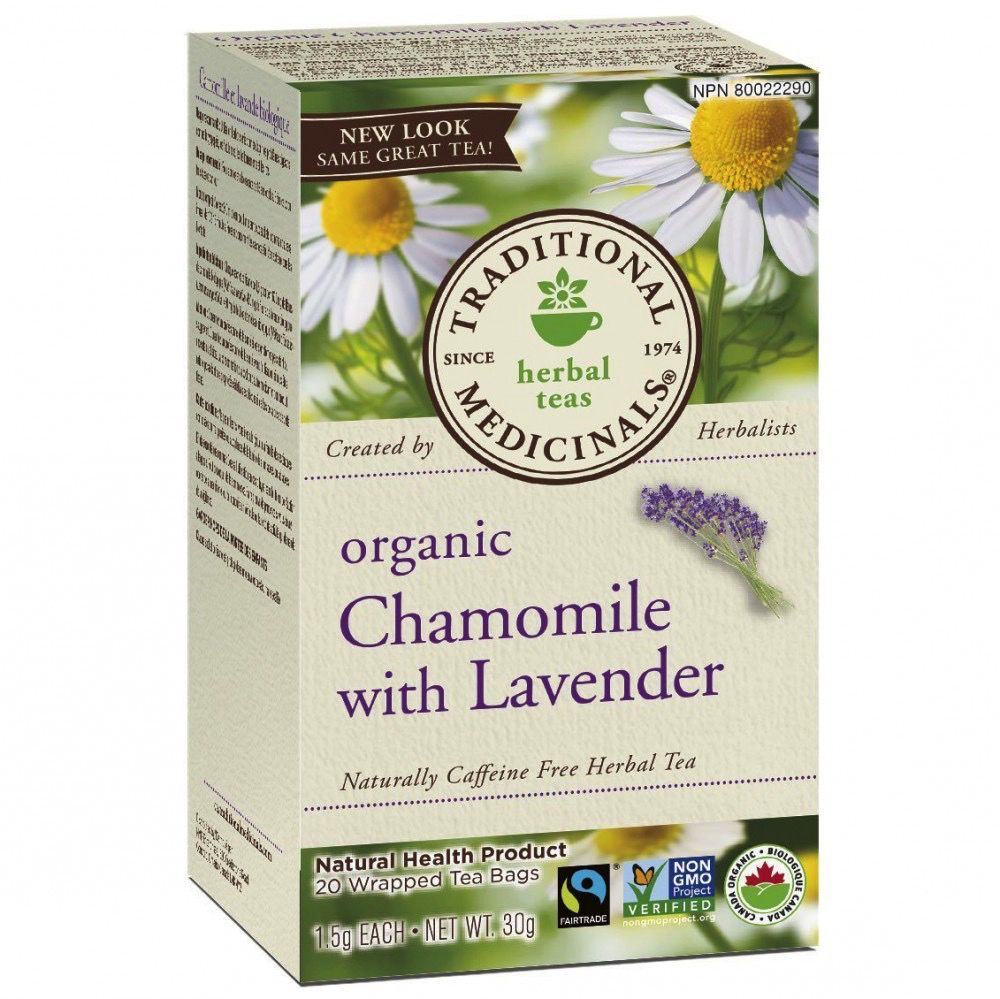 Traditional Medicinals Organic Chamomile w/Lavender 20 tea bags Vitamin King Sports