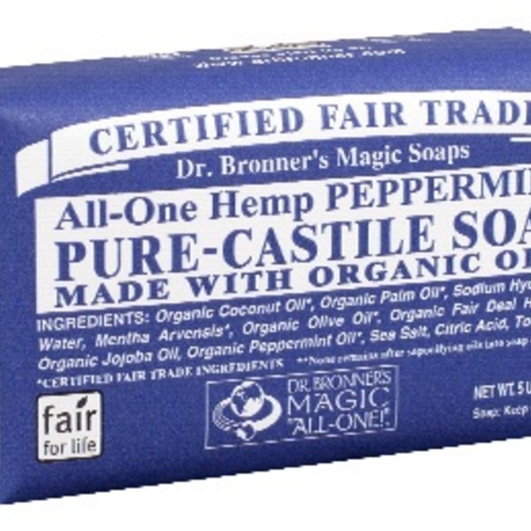 Dr. Bronner’s Dr Bronner’s Peppermint Castile Bar Soap 140g