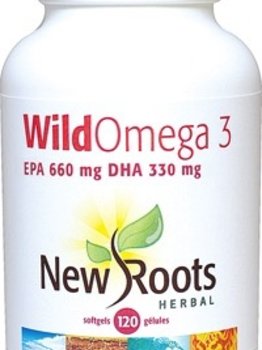 New Roots New Roots Wild Omega 3 660mg EPA 330mg DHA 120 softgels