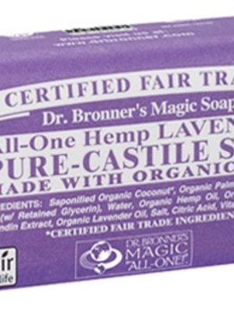 Dr. Bronner’s Dr Bronner’s Lavender Oil Castile Bar Soap 140g
