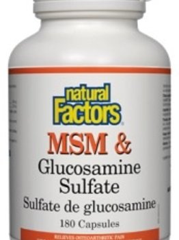 Natural Factors Natural Factors MSM & Glucosamine Sulfate 180 caps