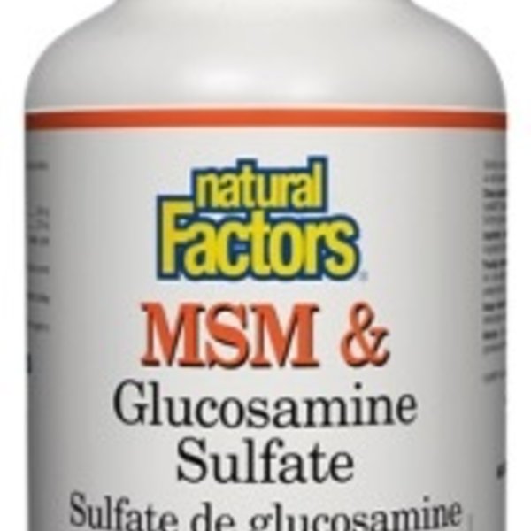Natural Factors Natural Factors MSM & Glucosamine Sulfate 180 caps