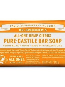 Dr. Bronner’s Dr Bronner’s Citrus Orange Oil Castile Bar Soap 140g