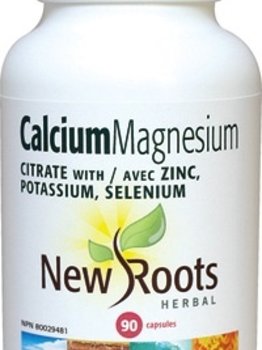 New Roots New Roots Calcium Magnesium Citrate 90 caps