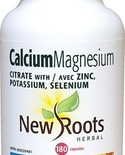 New Roots New Roots Calcium Magnesium Citrate 180 caps