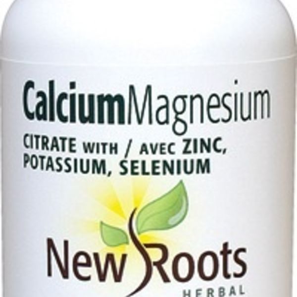New Roots New Roots Calcium Magnesium Citrate 180 caps