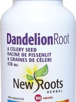 New Roots New Roots Dandelion Root & Celery Seed 430 mg 100 caps