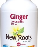 New Roots New Roots Ginger 475 mg 100 caps