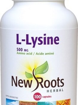 New Roots New Roots L-Lysine 500 mg 100 caps