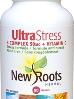 New Roots New Roots Ultra Stress B Complex 50mg + Vitamin C 90 caps