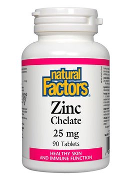 Natural Factors Natural Factors Zinc Chelate 25mg 90 tabs