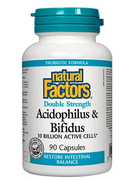 Natural Factors Natural Factors Double Strength Acidophilus Bifidus 90 caps