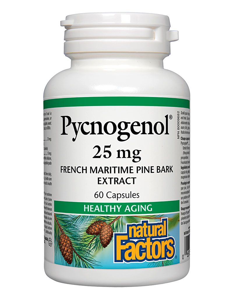 Natural Factors Pycnogenol 25 mg 60 caps Vitamin King Sports