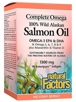 Natural Factors Natural Factors Wild Alaskan Salmon Oil 90 softgels