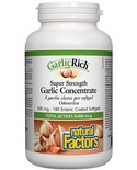 Natural Factors Natural Factors GarlicRich Super Strength Garlic Concentrate 500 mg 180 softgels