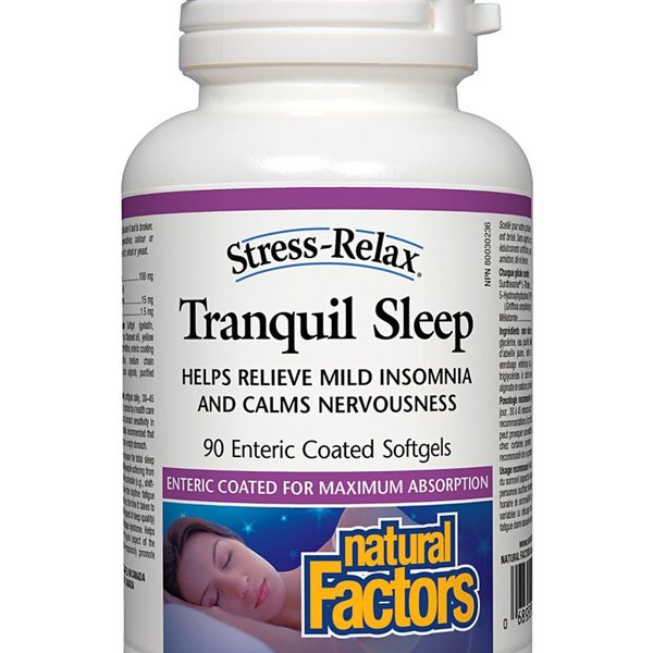 Natural Factors Natural Factors Stress-Relax Tranquil Sleep Enteric-coated 90 softgels