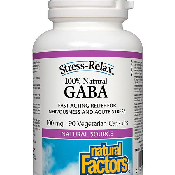 Natural Factors Natural Factors Stress-Relax 100% Natural GABA 100mg 90 caps