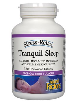 Natural Factors Natural Factors Stress-Relax Tranquil Sleep Tropical Fruit 120 chewables