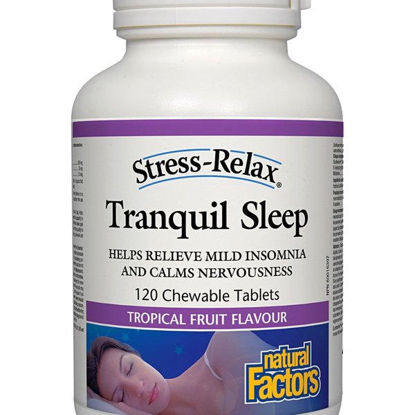 Natural Factors Natural Factors Stress-Relax Tranquil Sleep Tropical Fruit 120 chewables