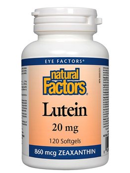 Natural Factors Natural Factors Lutein 20mg 120 softgels