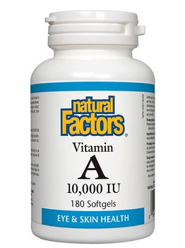 Natural Factors Natural Factors Vitamin A 10,000 IU 180 softgels